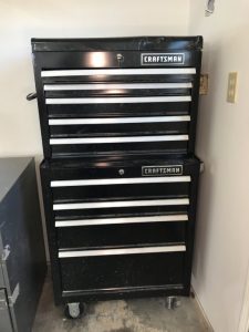 Stacked Locking Craftsman Toolboxes